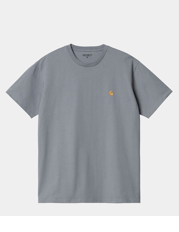 Camiseta Carhartt WIP Chase Gris Hombre
