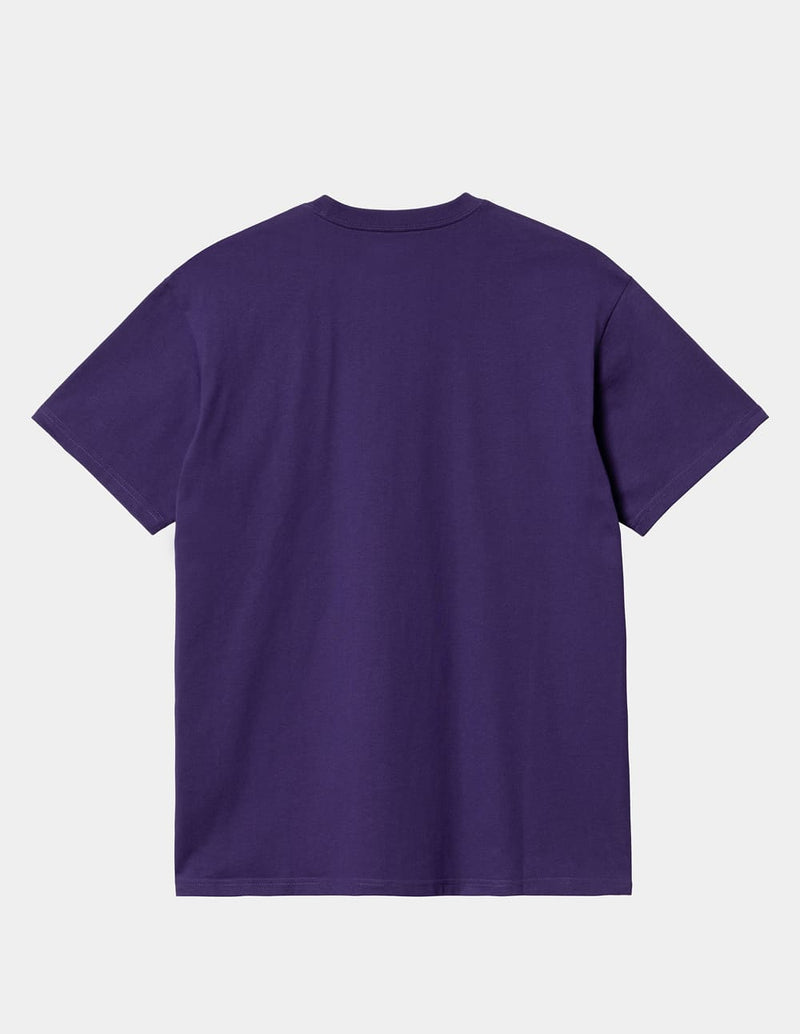 Camiseta Carhartt WIP Chase Morada Hombre