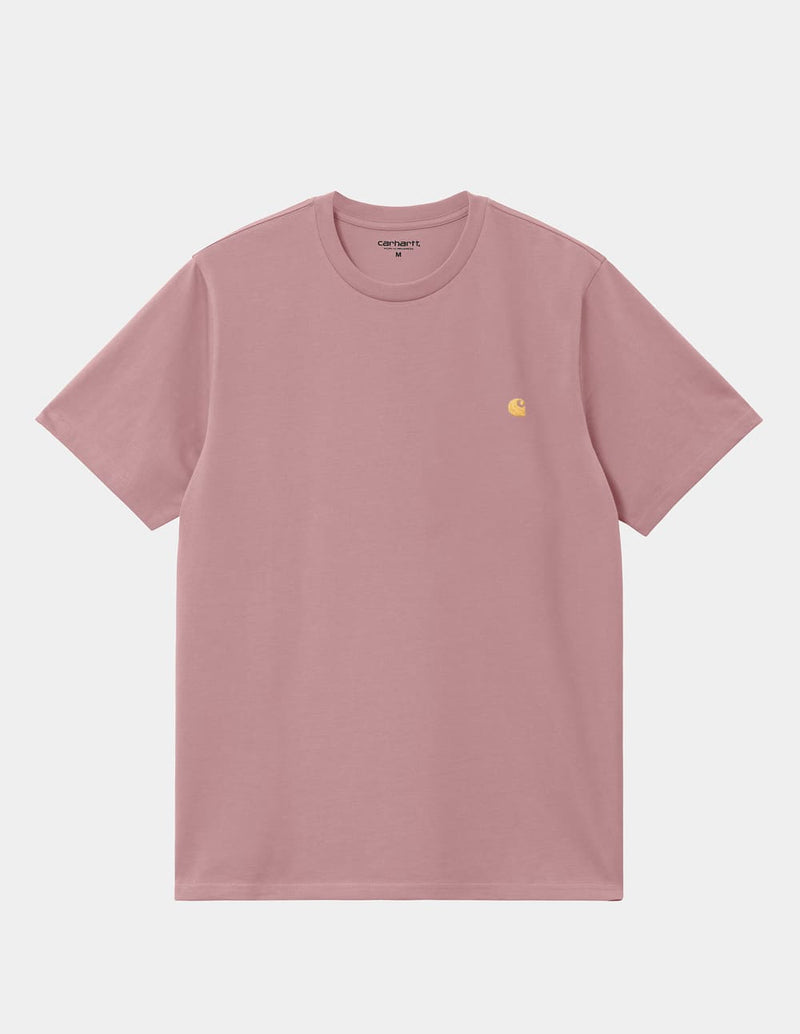 Camiseta Carhartt WIP Chase Rosa Hombre