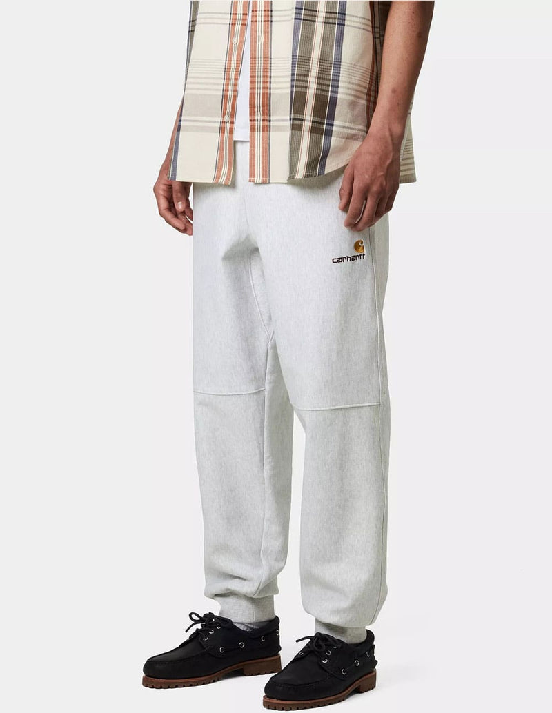 Pantalón Carhartt WIP American Script Gris Hombre