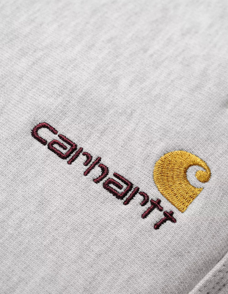 Pantalón Carhartt WIP American Script Gris Hombre