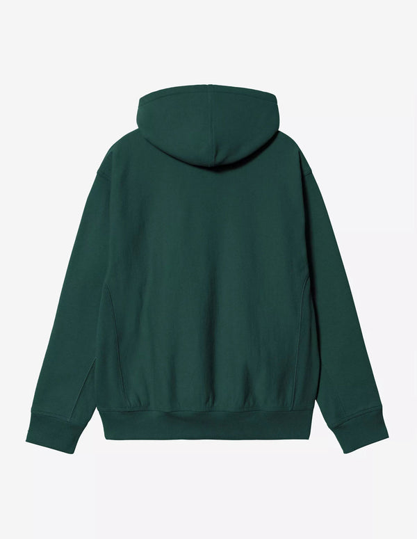 Sudadera con Capucha Carhartt WIP American Script Verde Hombre