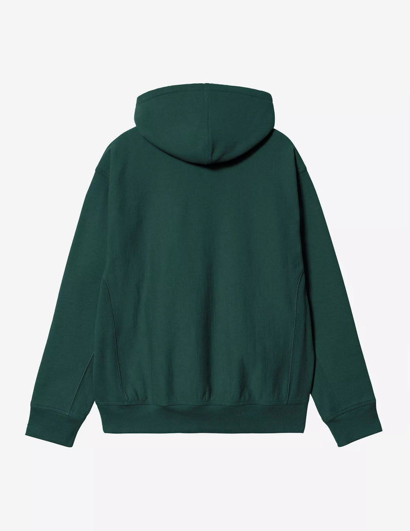 Sudadera con Capucha Carhartt WIP American Script Verde Hombre