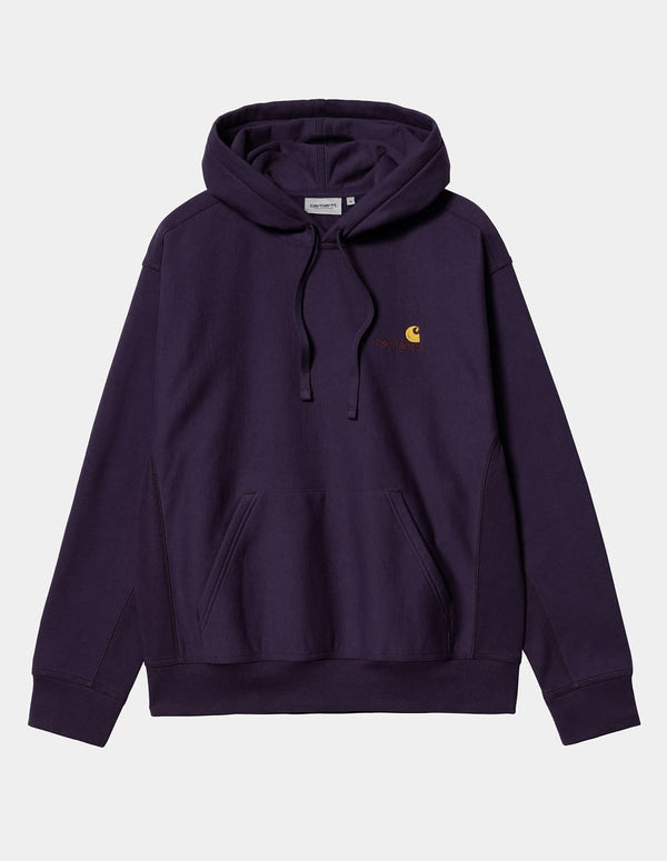 Sudadera con Capucha Carhartt WIP American Script Morada Hombre