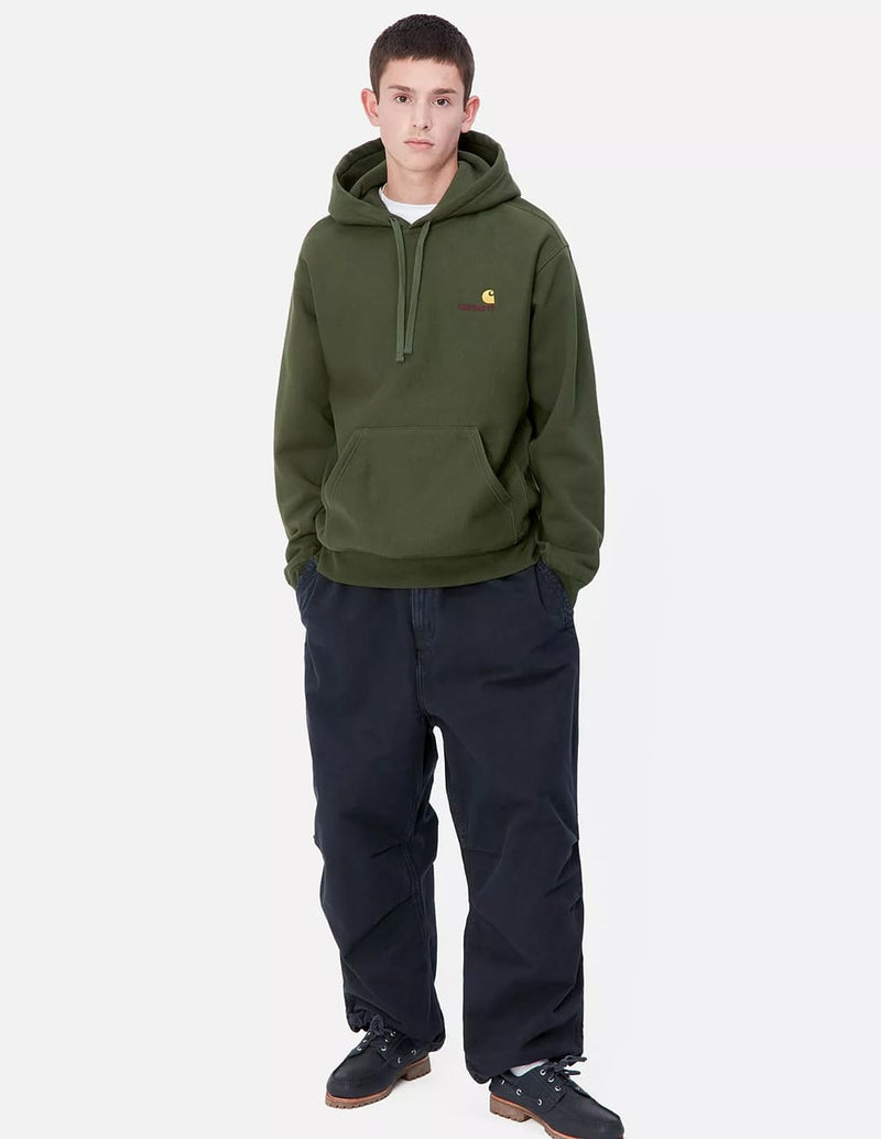 Sudadera con Capucha Carhartt WIP American Script Verde Hombre