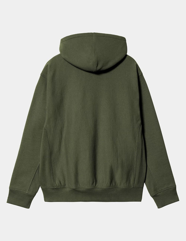 Sudadera con Capucha Carhartt WIP American Script Verde Hombre