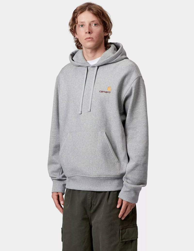 Sudadera con Capucha Carhartt WIP American Script Gris Hombre