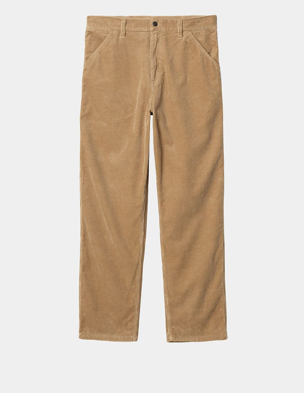 Pantalón Carhartt WIP Single Knee Marrón Hombre