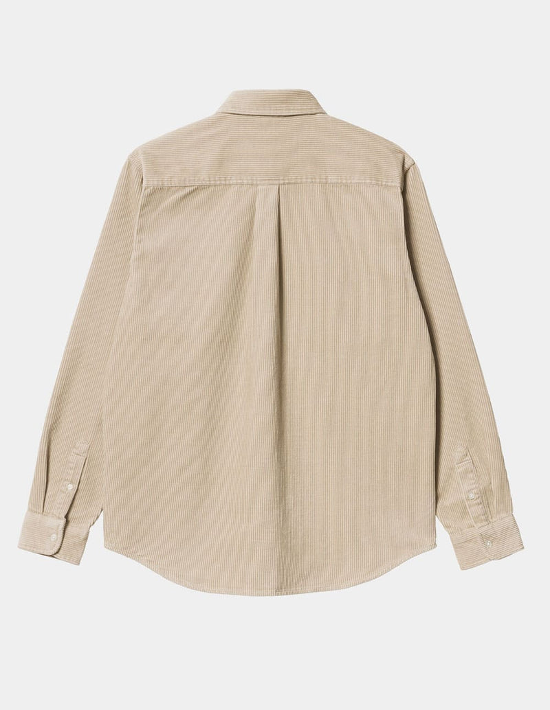 Camisa Carhartt WIP Madison Cord Beige Hombre