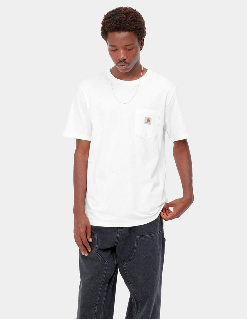 Camiseta Carhartt WIP Pocket Blanca Hombre