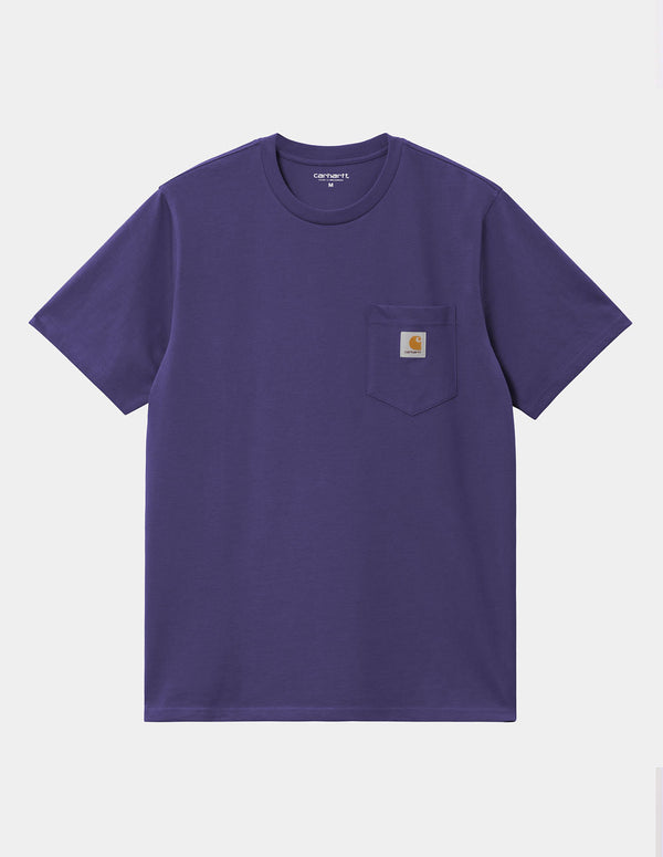 Camiseta Carhartt WIP Pocket Morada Hombre