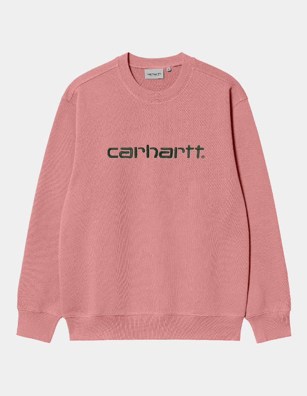 Sudadera Carhartt WIP con Logo Rosa Hombre