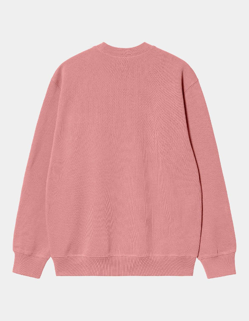 Sudadera Carhartt WIP con Logo Rosa Hombre