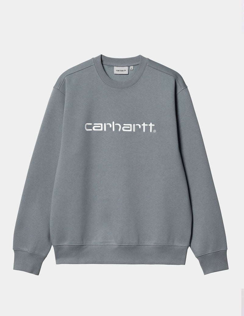 Sudadera Carhartt WIP con Logo Gris Hombre