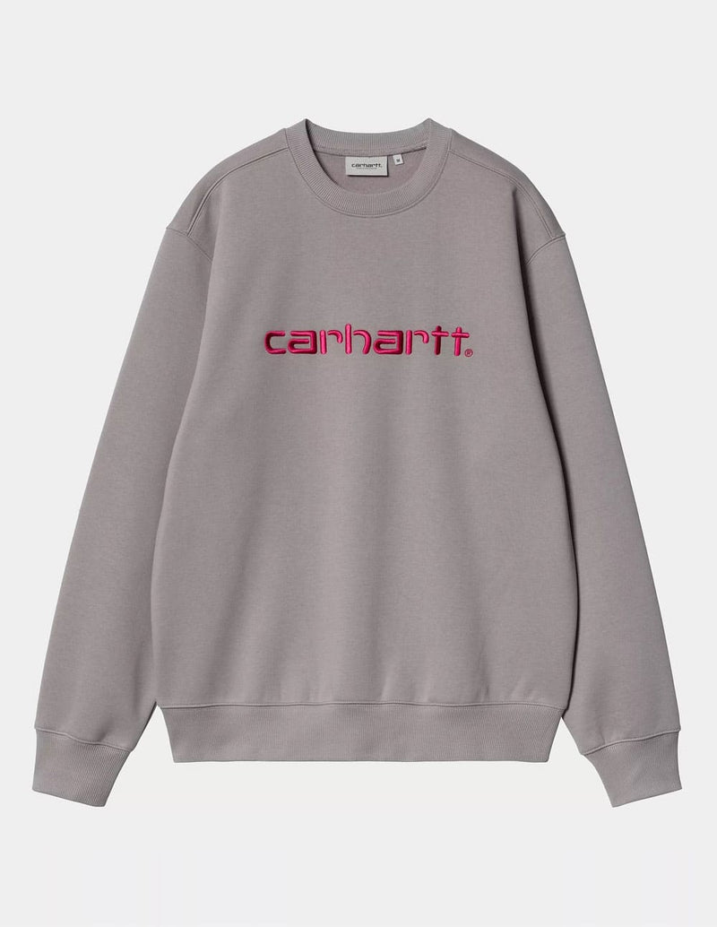 Sudadera Carhartt WIP con Logo Gris Hombre