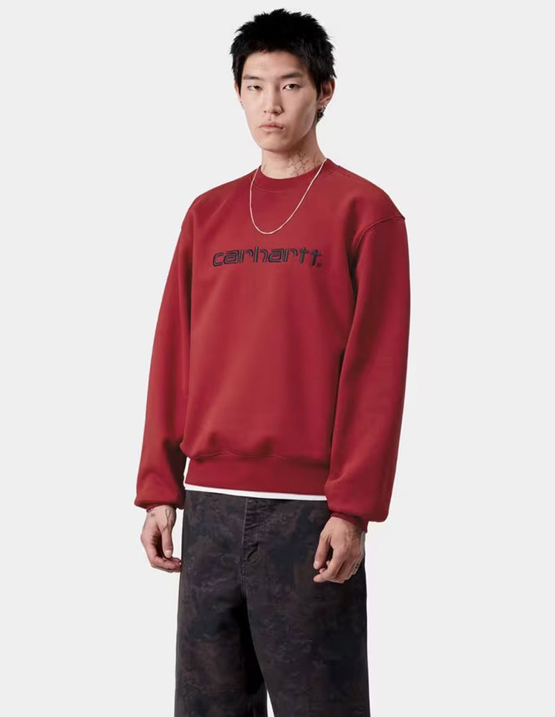 Sudadera Carhartt WIP con Logo Roja Hombre