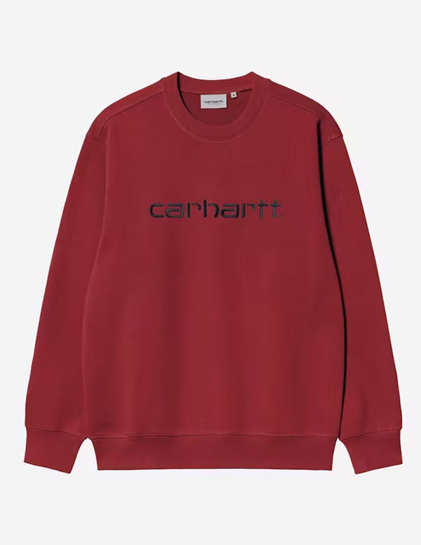Sudadera Carhartt WIP con Logo Roja Hombre