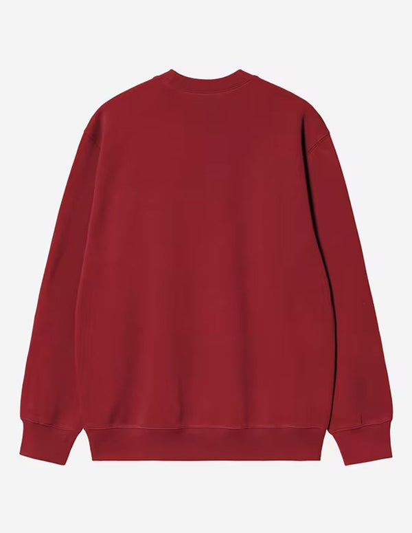 Sudadera Carhartt WIP con Logo Roja Hombre