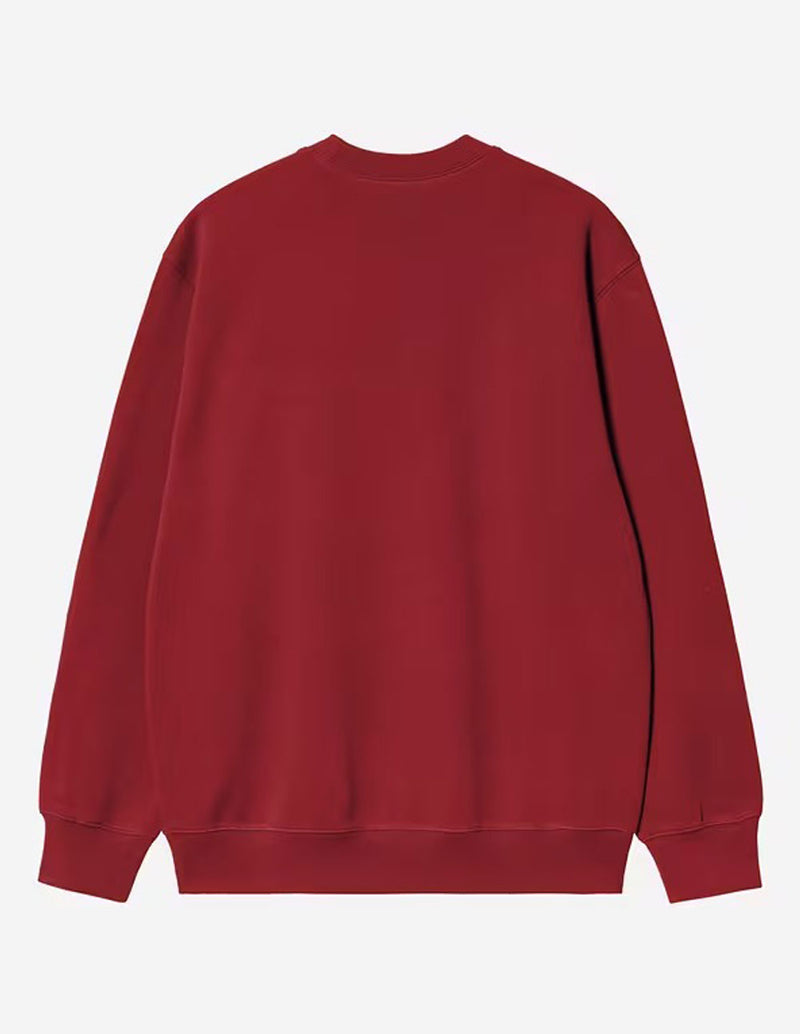 Sudadera Carhartt WIP con Logo Roja Hombre