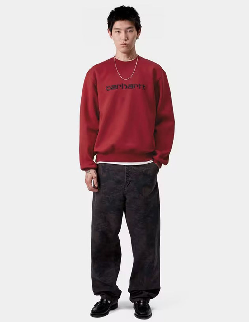 Sudadera Carhartt WIP con Logo Roja Hombre
