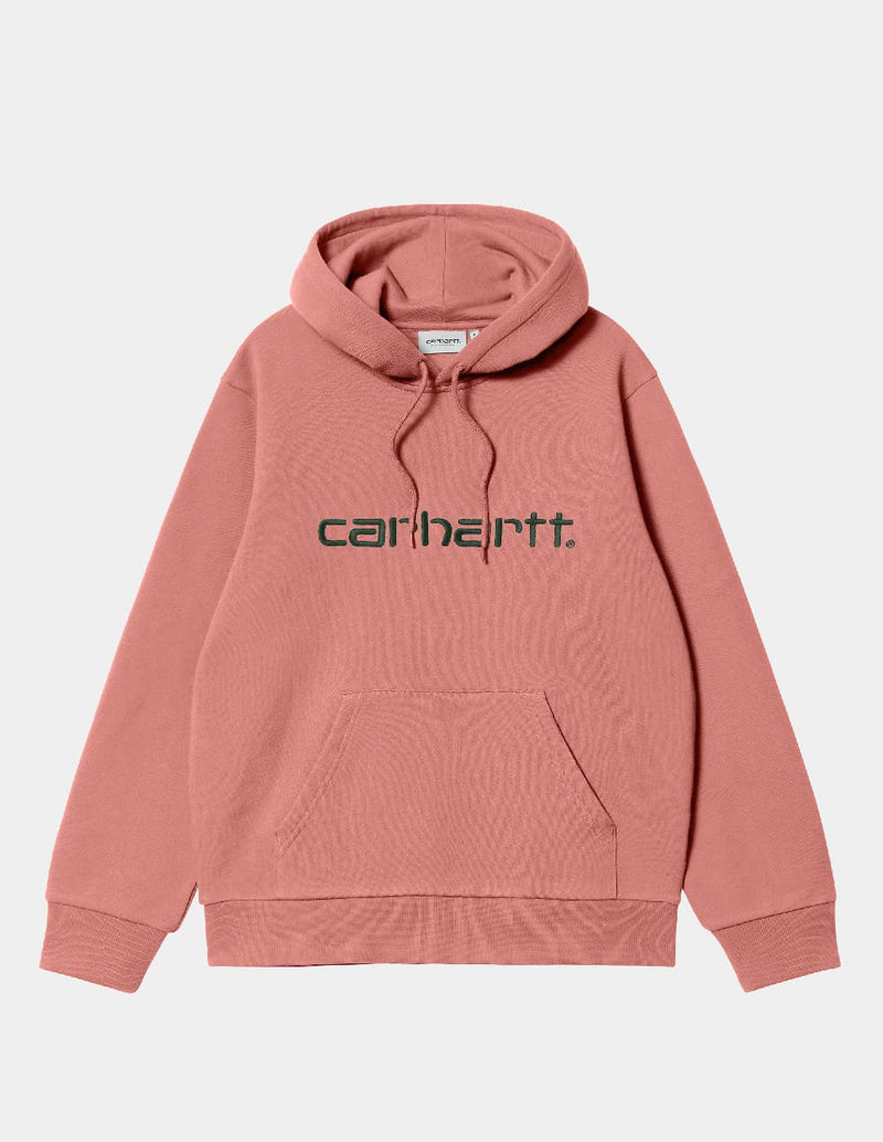 Sudadera con Capucha Carhartt WIP con Logo Rosa Hombre