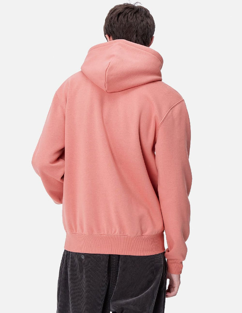 Sudadera con Capucha Carhartt WIP con Logo Rosa Hombre