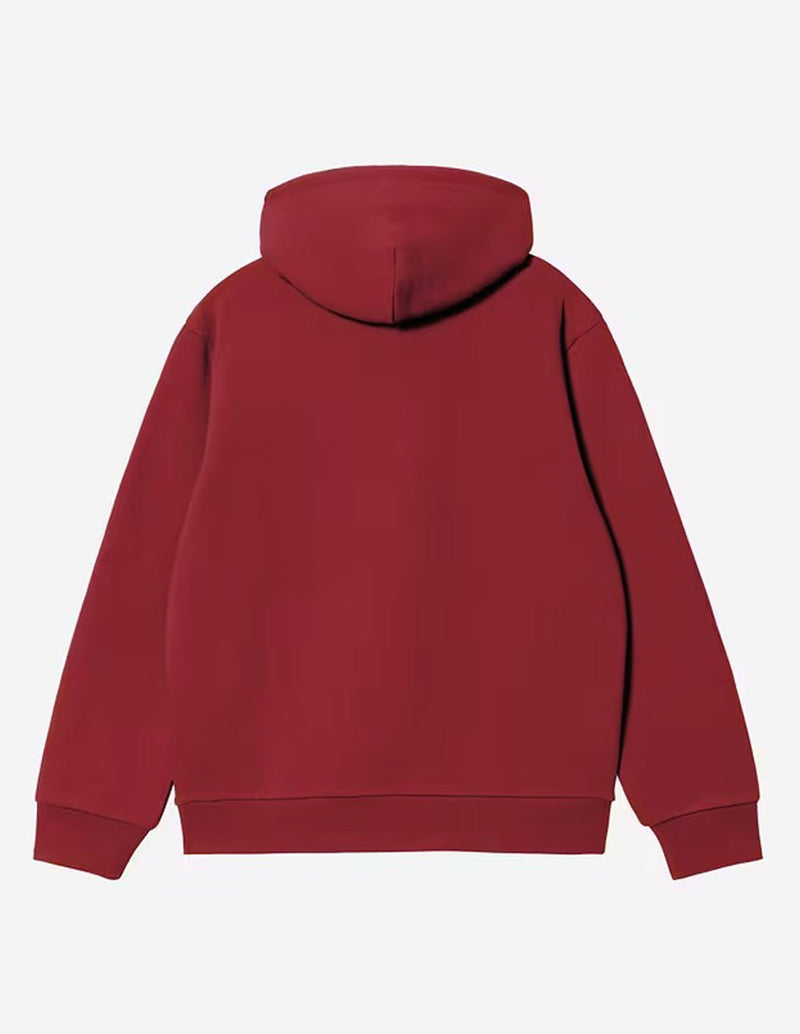 Sudadera con Capucha Carhartt WIP con Logo Roja Hombre