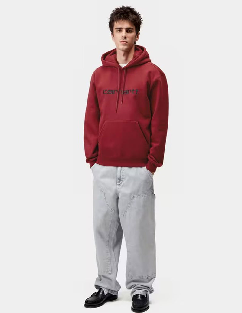 Sudadera con Capucha Carhartt WIP con Logo Roja Hombre