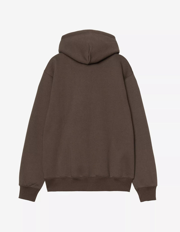Sudadera con Capucha Carhartt WIP con Logo Marrón Hombre