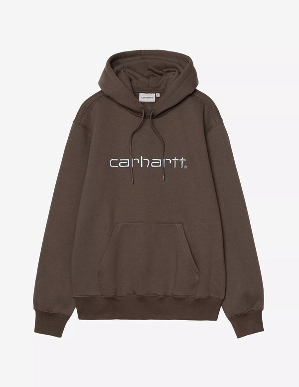 Sudadera con Capucha Carhartt WIP con Logo Marrón Hombre