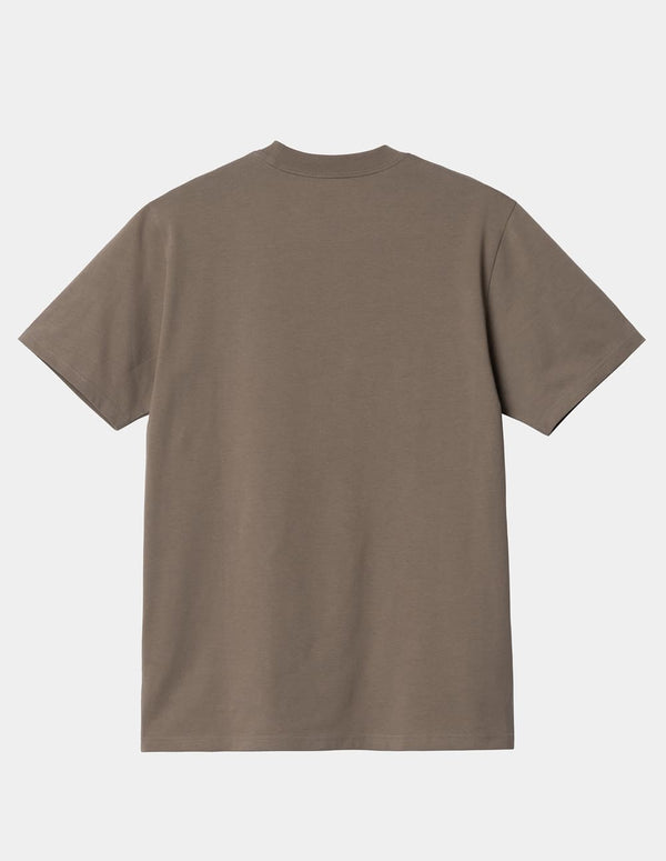 Camiseta Carhartt WIP Script Marrón Hombre