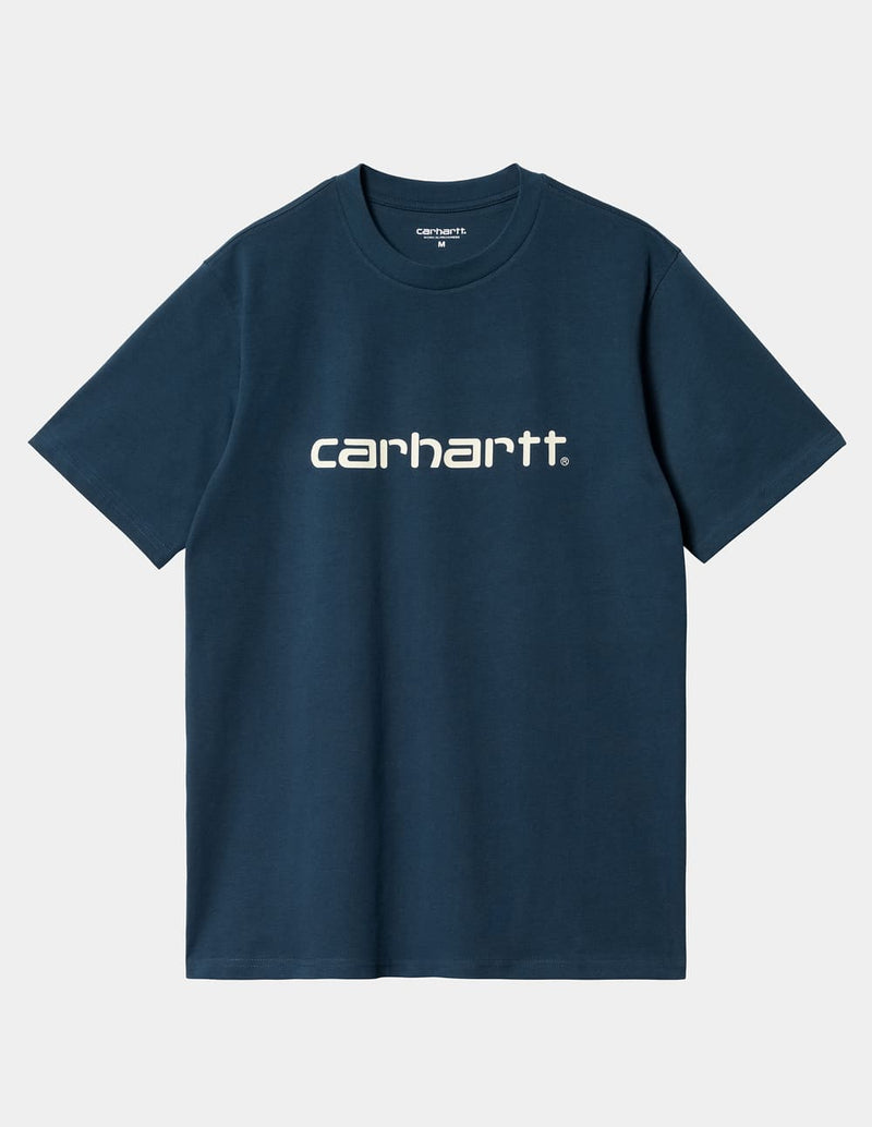 Camiseta Carhartt WIP Script Azul Hombre