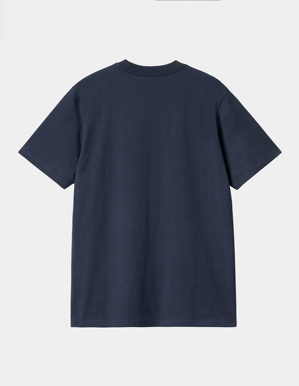 Camiseta Carhartt WIP Script Azul Hombre