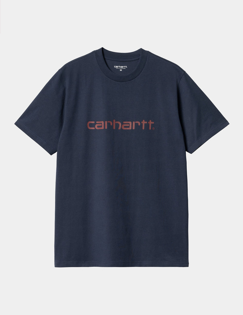 Camiseta Carhartt WIP Script Azul Hombre