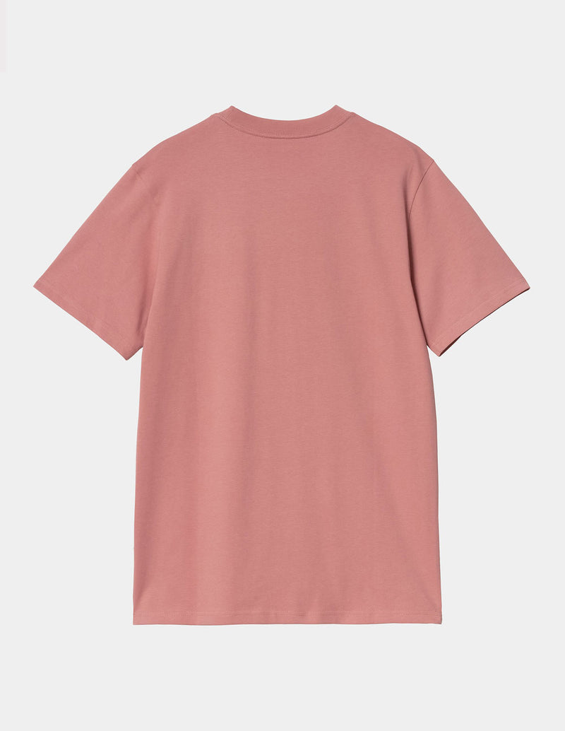 Camiseta Carhartt WIP Script Rosa Hombre