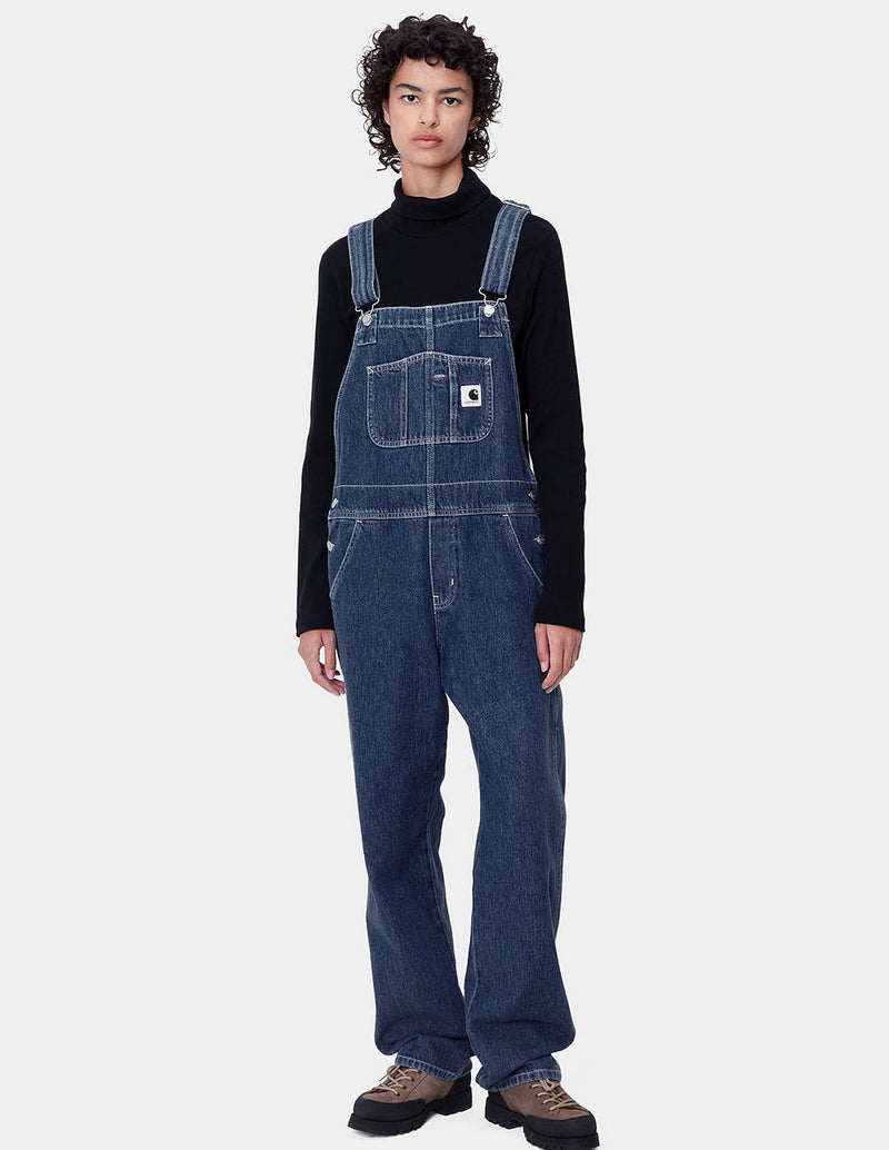 Pantalón Peto Carhartt WIP Bib Overall Straight Azul Mujer