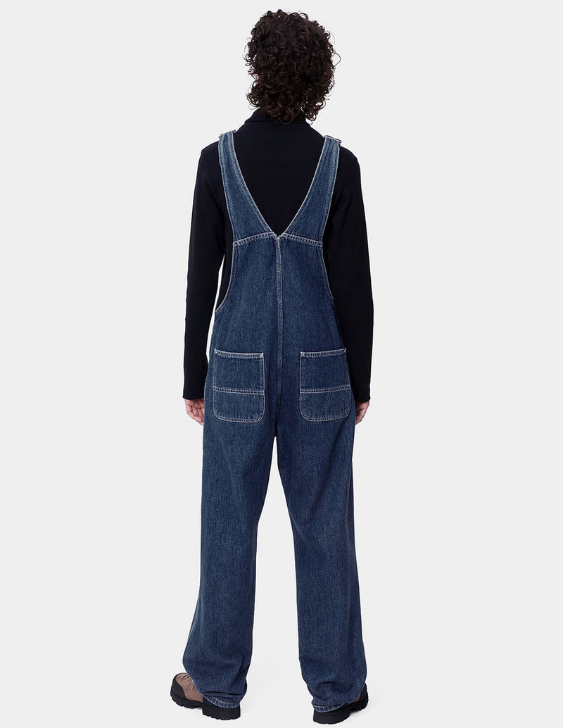 Pantalón Peto Carhartt WIP Bib Overall Straight Azul Mujer