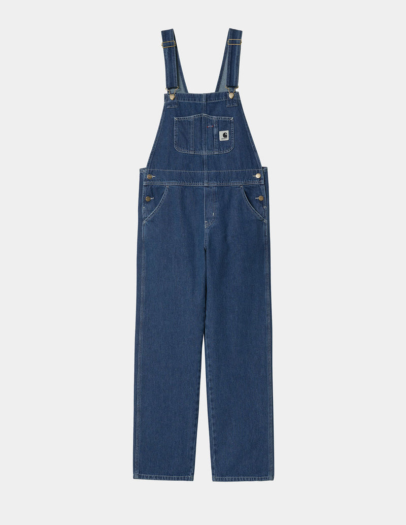 Pantalón Peto Carhartt WIP Bib Overall Straight Azul Mujer