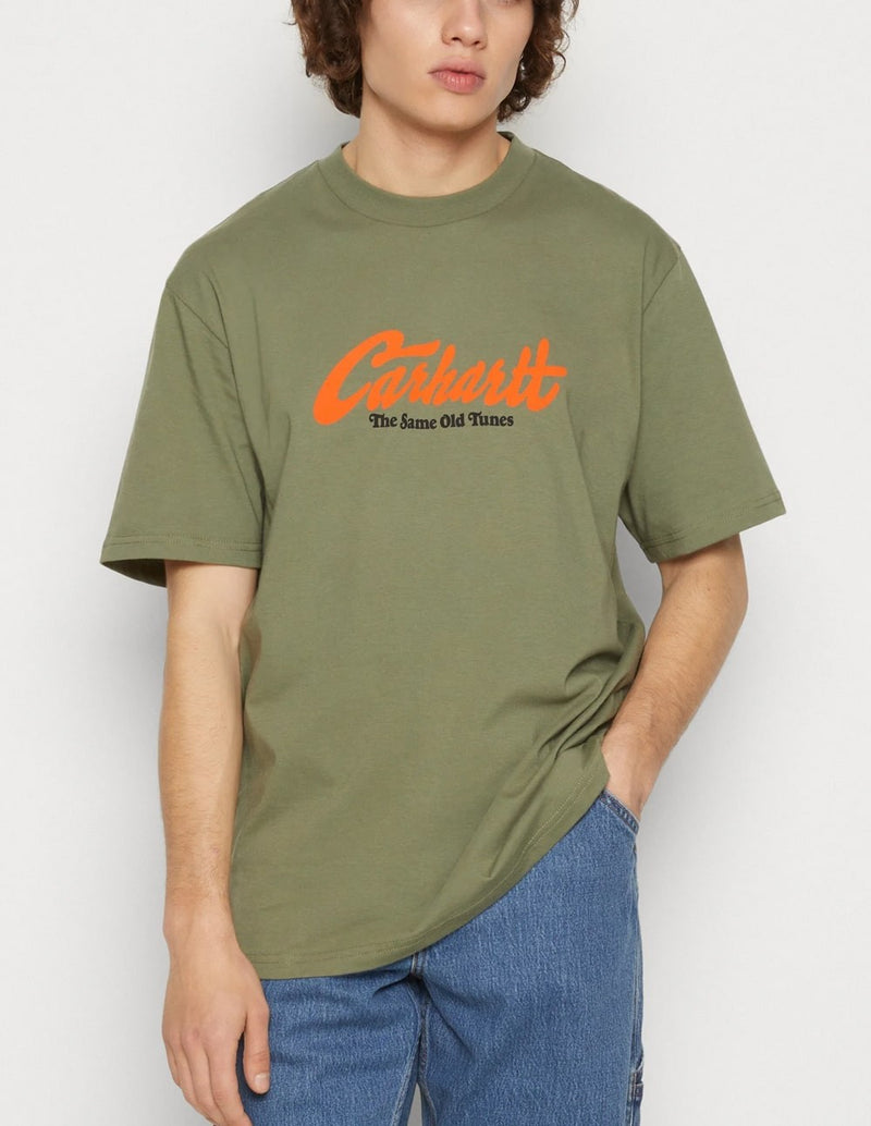 Camiseta Carhartt WIP Old Tunes Verde Hombre
