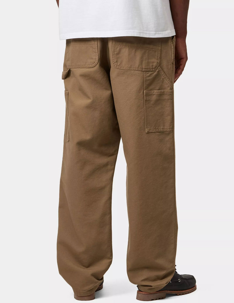 Pantalón Carhartt WIP Single Knee Marrón Hombre