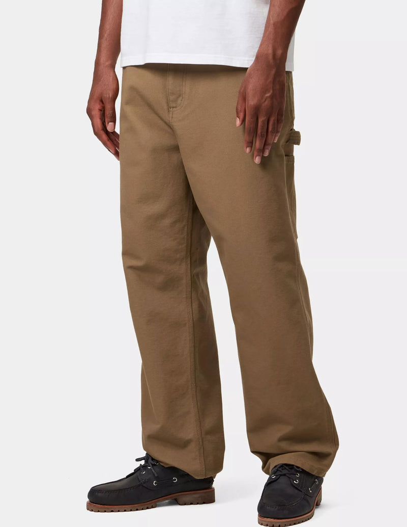 Pantalón Carhartt WIP Single Knee Marrón Hombre