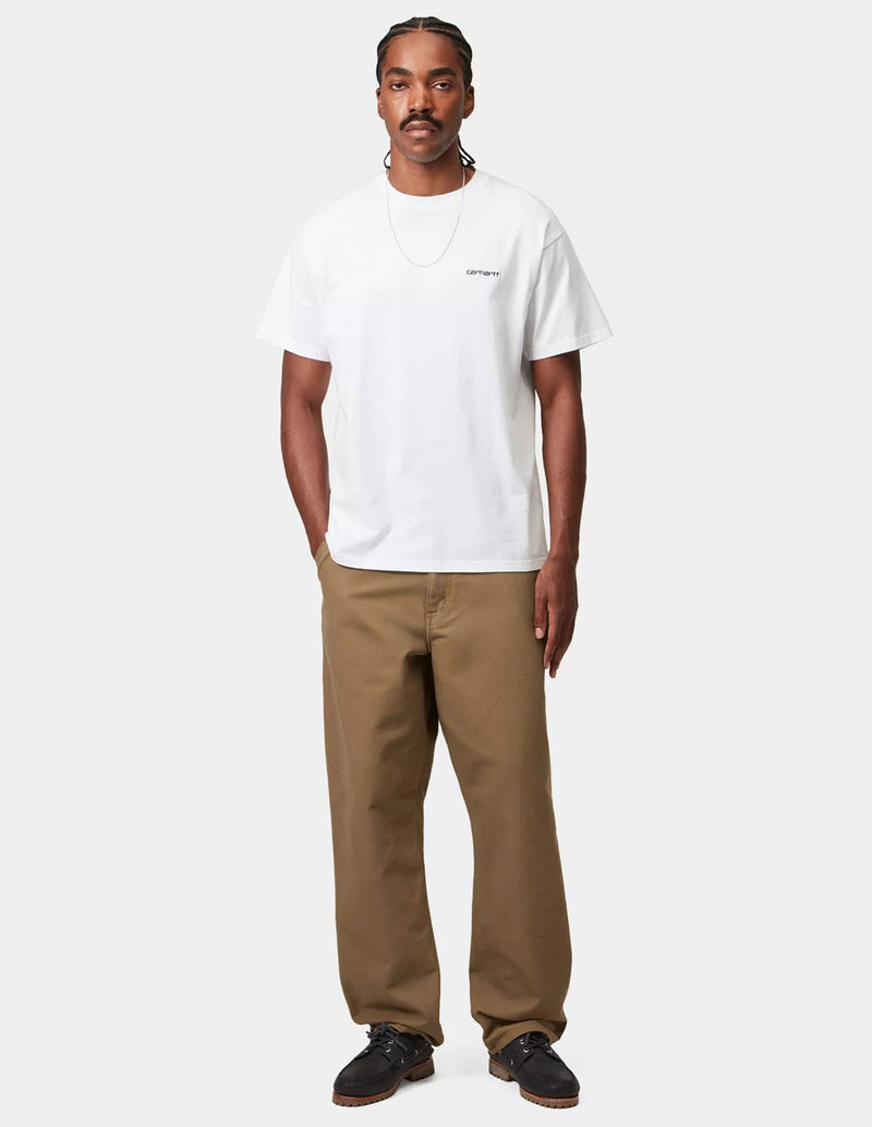 Pantalón Carhartt WIP Single Knee Marrón Hombre