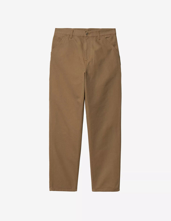 Pantalón Carhartt WIP Single Knee Marrón Hombre