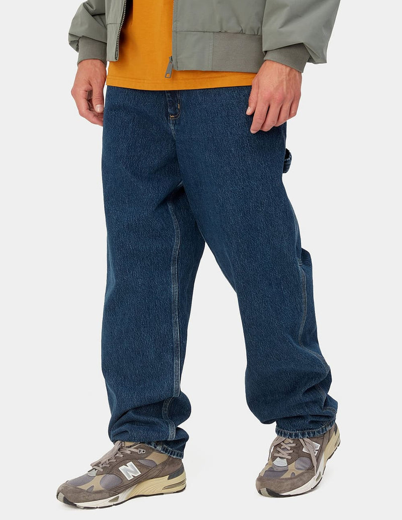 Pantalón Carhartt WIP Single Knee Azul Hombre