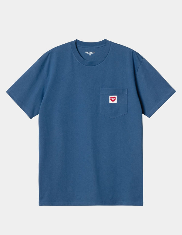 Camiseta Carhartt WIP Pocket Heart Azul Hombre