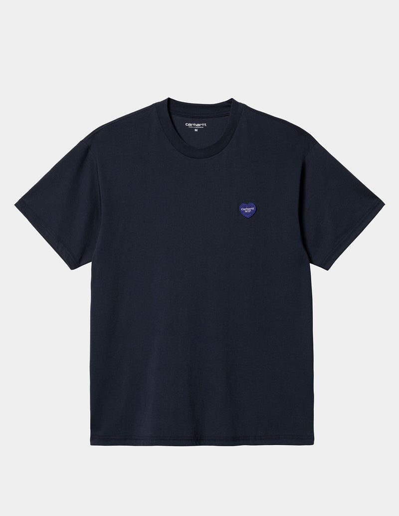 Carhartt WIP Double Heart Navy Blue Men's T-Shirt