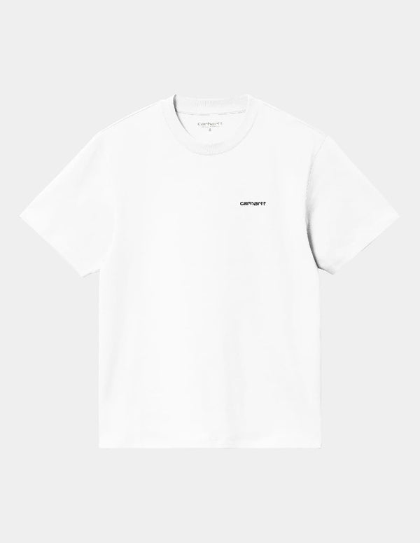 Camiseta Carhartt WIP Script Embroidery Blanca Mujer I032293_00A_XX BLANCO