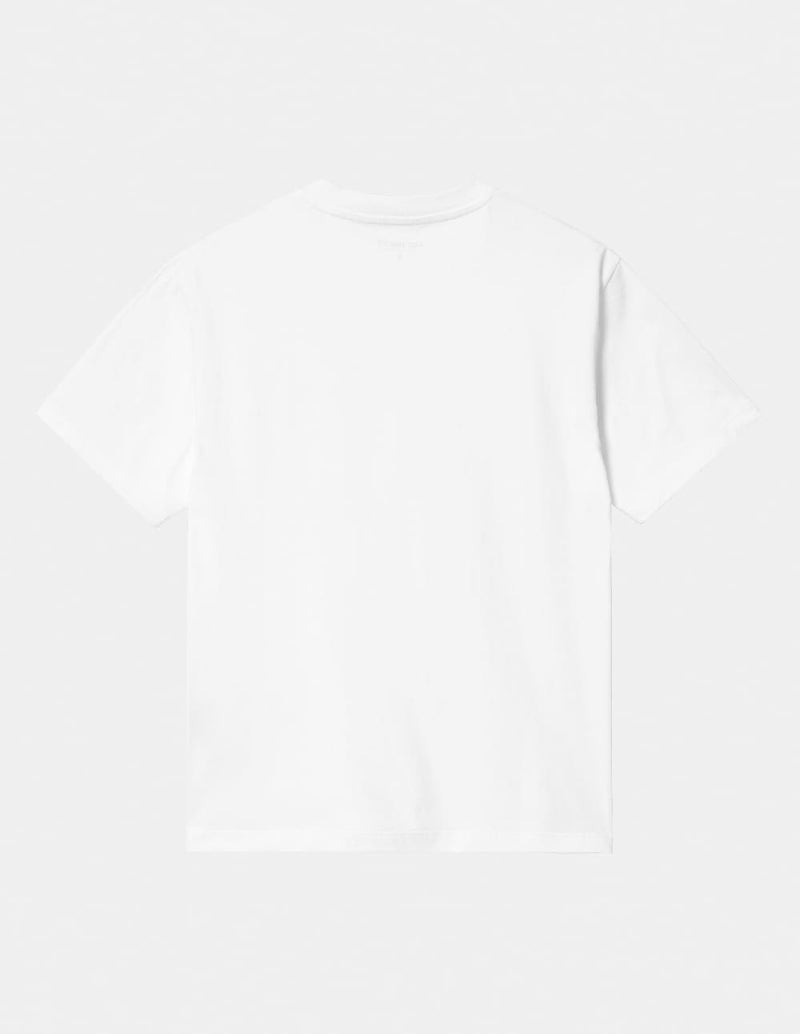 Camiseta Carhartt WIP Script Embroidery Blanca Mujer I032293_00A_XX BLANCO