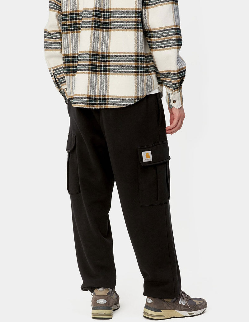 Pantalón Cargo Carhartt WIPP con Logo Negro Hombre