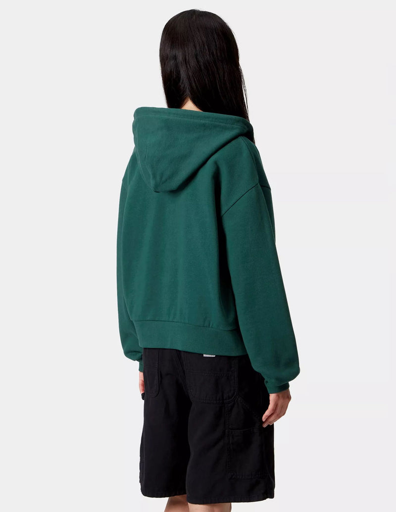 Chaqueta Carhartt WIP Casey con Capucha Verde Mujer